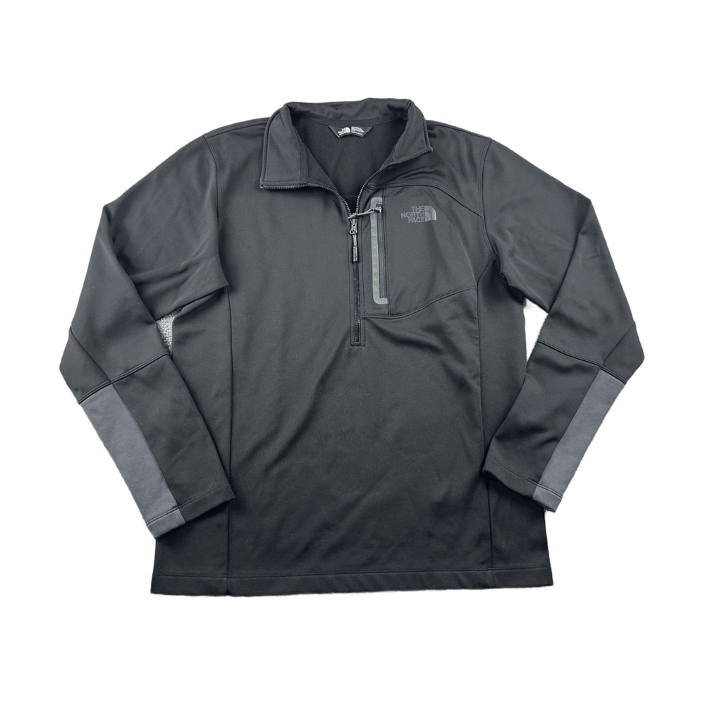 North Face 1/4 Zip Pullover Men M Black‎ Colorblock Gorpcore Outdoor Activewear